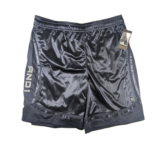 And1 Other - AND1 Shorts Men's Navy Blue Mesh Basketball Pull On Size 2XL Activewear